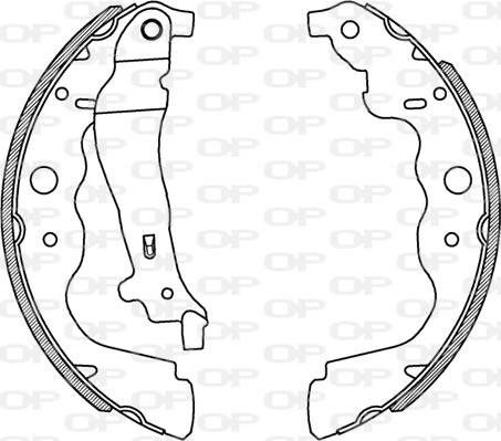 Open Parts BSA2229.00 - Bremžu loku komplekts autodraugiem.lv