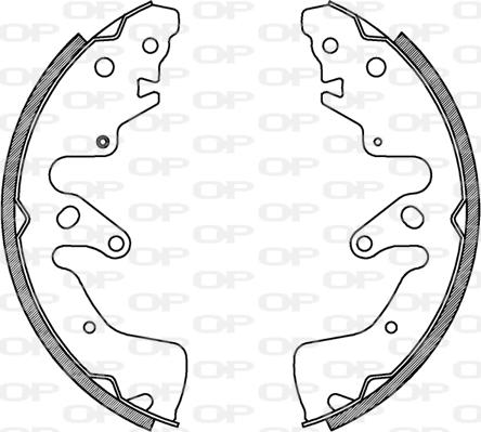 Open Parts BSA2228.00 - Bremžu loku komplekts autodraugiem.lv