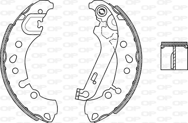 Open Parts BSA2279.00 - Bremžu loku komplekts autodraugiem.lv