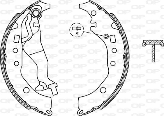 Open Parts BSA2277.00 - Bremžu loku komplekts autodraugiem.lv