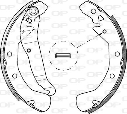 Open Parts BSK2162.00 - Bremžu loku komplekts autodraugiem.lv