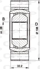 Open Parts CVJ5415.20 - Šarnīru komplekts, Piedziņas vārpsta autodraugiem.lv