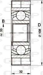 Open Parts CVJ5418.20 - Šarnīru komplekts, Piedziņas vārpsta autodraugiem.lv