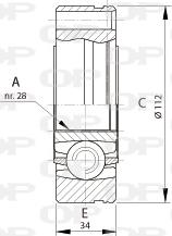 Open Parts CVJ5693.20 - Šarnīru komplekts, Piedziņas vārpsta autodraugiem.lv