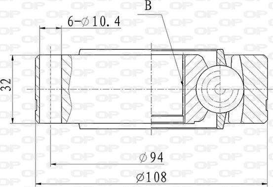 Open Parts CVJ5863.20 - Šarnīru komplekts, Piedziņas vārpsta autodraugiem.lv