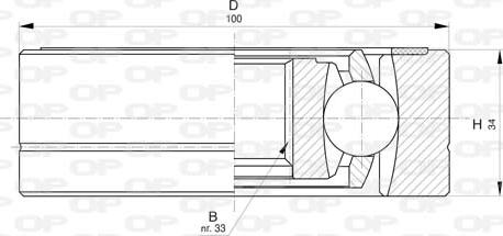 Open Parts CVJ5796.20 - Šarnīru komplekts, Piedziņas vārpsta autodraugiem.lv