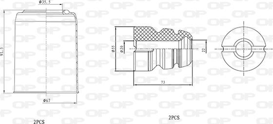 Open Parts DCK5083.04 - Putekļu aizsargkomplekts, Amortizators autodraugiem.lv