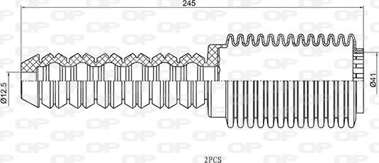 Open Parts DCK5116.02 - Gājiena ierobežotājs, Atsperojums autodraugiem.lv