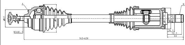 Open Parts DRS6486.00 - Piedziņas vārpsta autodraugiem.lv