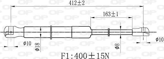 Open Parts GSR6487.00 - Gāzes atspere, Bagāžas / Kravas nodalījuma vāks autodraugiem.lv