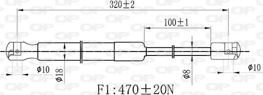 Open Parts GSR6507.00 - Gāzes atspere, Bagāžas / Kravas nodalījuma vāks autodraugiem.lv