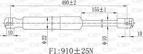 Open Parts GSR6510.00 - Gāzes atspere, Bagāžas / Kravas nodalījuma vāks autodraugiem.lv