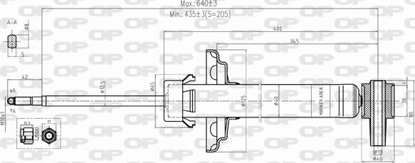 Open Parts SAB8499.32 - Amortizators autodraugiem.lv