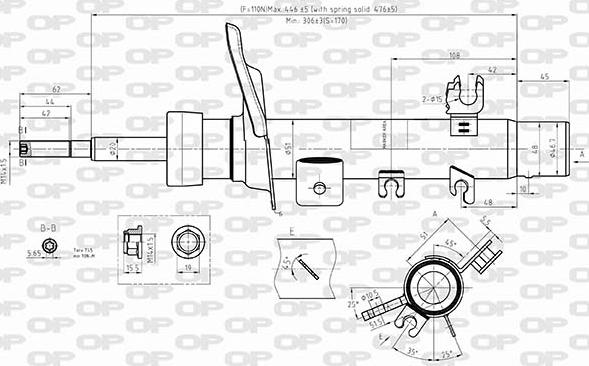 Open Parts SAB8554.31 - Amortizators autodraugiem.lv