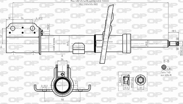 Open Parts SAB8584.31 - Amortizators autodraugiem.lv