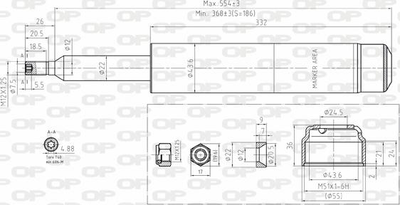 Open Parts SAB8095.11 - Amortizators autodraugiem.lv