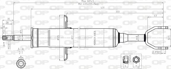 Open Parts SAB8056.31 - Amortizators autodraugiem.lv