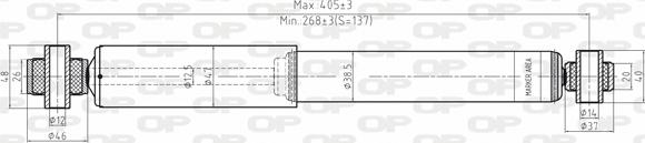 Open Parts SAB8004.32 - Amortizators autodraugiem.lv