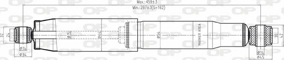 Open Parts SAB8018.32 - Amortizators autodraugiem.lv