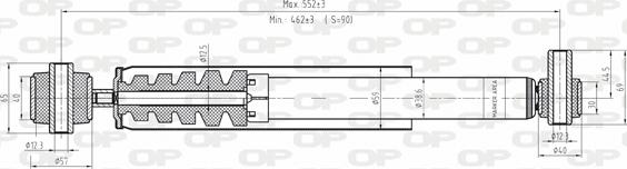 Open Parts SAB8081.32 - Amortizators autodraugiem.lv