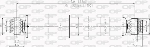 Open Parts SAB8020.32 - Amortizators autodraugiem.lv