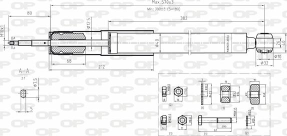 Open Parts SAB8076.32 - Amortizators autodraugiem.lv