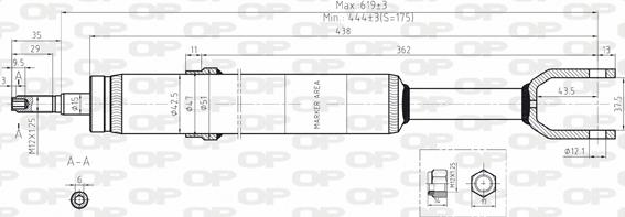 Open Parts SAB8070.31 - Amortizators autodraugiem.lv