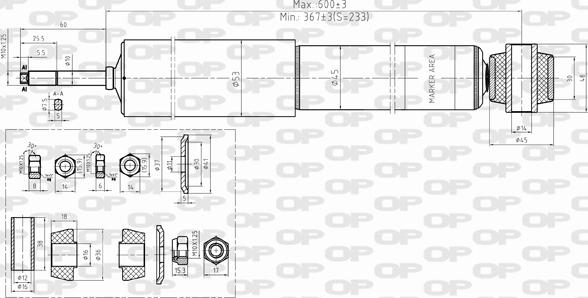 Open Parts SAB8353.32 - Amortizators autodraugiem.lv