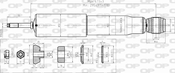 Open Parts SAB8377.32 - Amortizators autodraugiem.lv