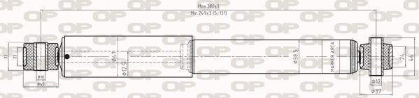 Open Parts SAB8252.32 - Amortizators autodraugiem.lv