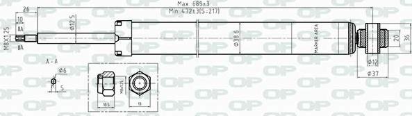 Open Parts SAB8280.32 - Amortizators autodraugiem.lv