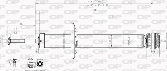 Open Parts SAB8227.32 - Amortizators autodraugiem.lv