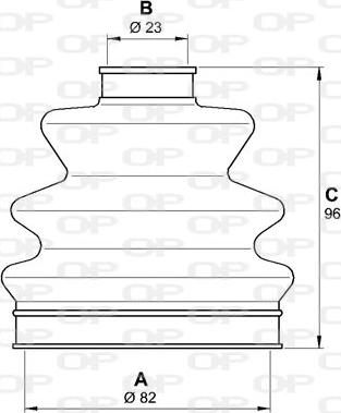 Open Parts SJK7097.00 - Putekļusargs, Piedziņas vārpsta autodraugiem.lv