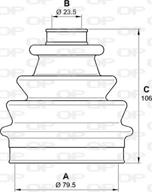 Open Parts SJK7048.00 - Putekļusargs, Piedziņas vārpsta autodraugiem.lv