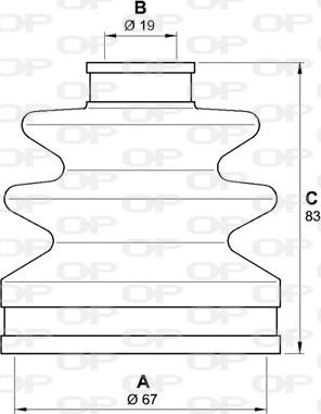 Open Parts SJK7102.00 - Putekļusargs, Piedziņas vārpsta autodraugiem.lv