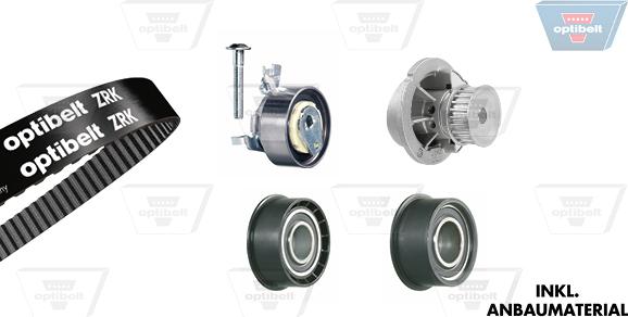 Optibelt KT 1024 W2 - Ūdenssūknis + Zobsiksnas komplekts autodraugiem.lv