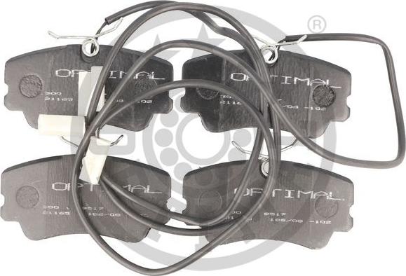 Optimal 9517 - Bremžu uzliku kompl., Disku bremzes autodraugiem.lv