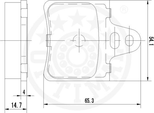 Optimal 9859 - Bremžu uzliku kompl., Disku bremzes autodraugiem.lv