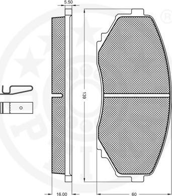 Optimal 9779 - Bremžu uzliku kompl., Disku bremzes autodraugiem.lv