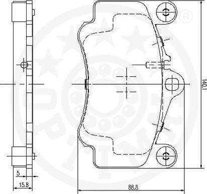 Optimal 12523 - Bremžu uzliku kompl., Disku bremzes autodraugiem.lv