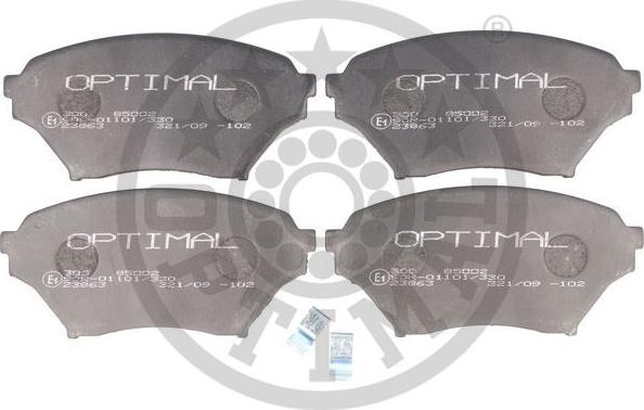 Optimal 85002 - Bremžu uzliku kompl., Disku bremzes autodraugiem.lv