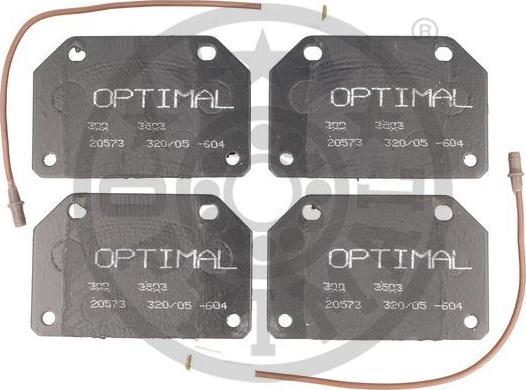 Optimal 3503 - Bremžu uzliku kompl., Disku bremzes autodraugiem.lv