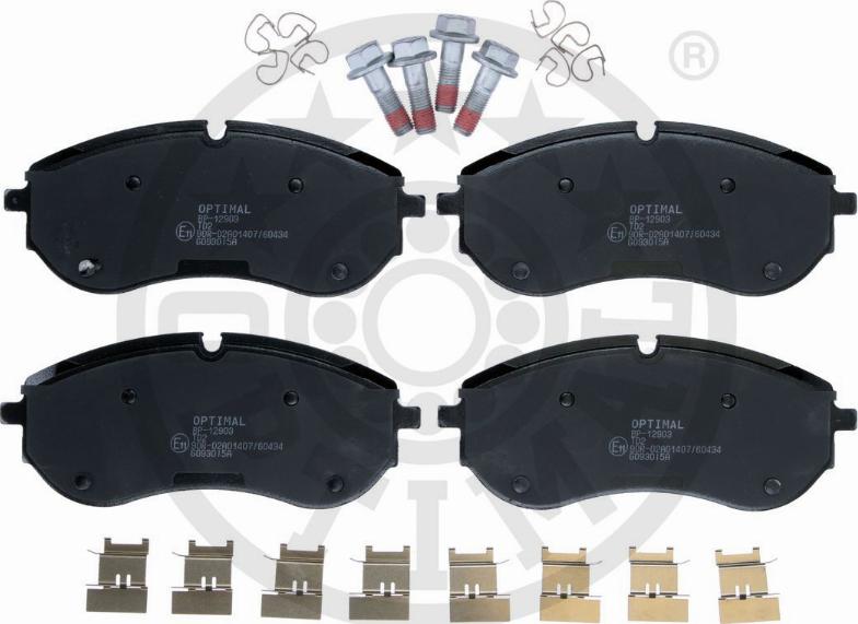 Optimal BP-12903 - Bremžu uzliku kompl., Disku bremzes autodraugiem.lv