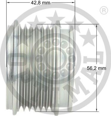 Optimal F5-1004 - Piedziņas skriemelis, Ģenerators autodraugiem.lv