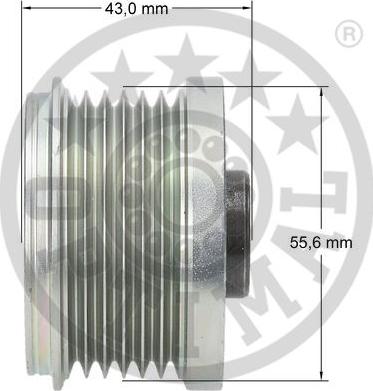 Optimal F5-1087 - Piedziņas skriemelis, Ģenerators autodraugiem.lv