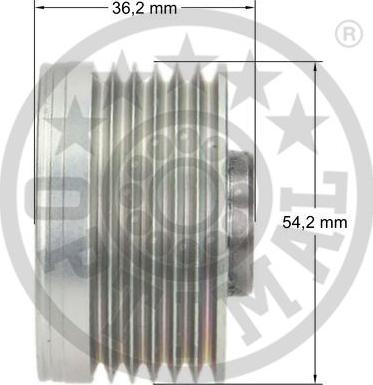 Optimal F5-1020 - Piedziņas skriemelis, Ģenerators autodraugiem.lv