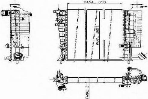 Ordonez 1020567811 - Radiators, Motora dzesēšanas sistēma autodraugiem.lv