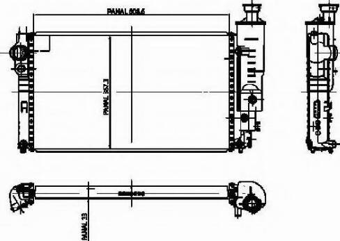 Ordonez 1020838809 - Radiators, Motora dzesēšanas sistēma autodraugiem.lv