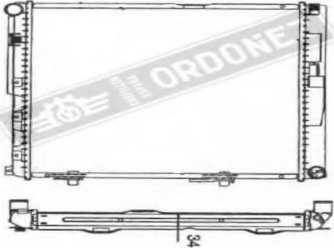 Ordonez 2060198 - Radiators, Motora dzesēšanas sistēma autodraugiem.lv