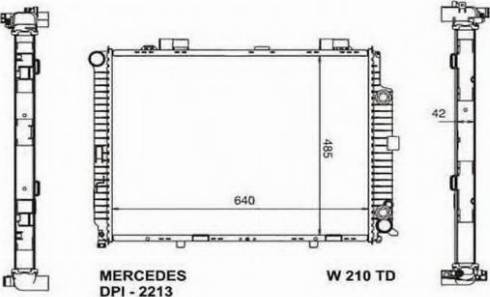 Ordonez 2060336 - Radiators, Motora dzesēšanas sistēma autodraugiem.lv